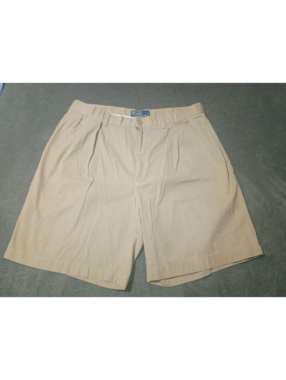 Vintage Polo by Ralph Lauren Tyler Cotton Shorts Size 36 Khaki